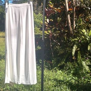 H&M White Flowy Dress Pants